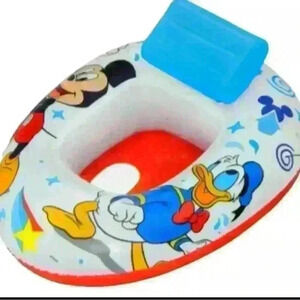 Disney Jr Mickey Mouse Baby Watercraft Inflatable Float Floatie Pool Swimming